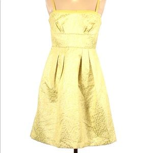 Strapless BCBGMaxAzria Yellow Cocktail Dress